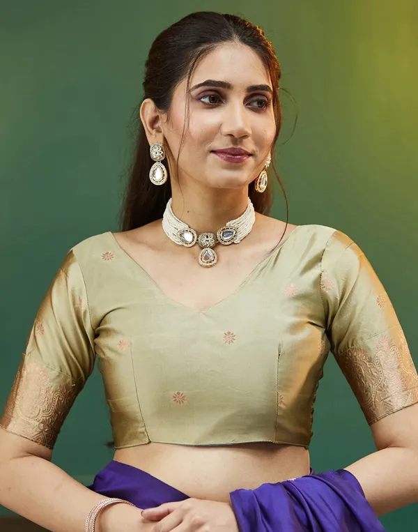 Purple_And_Beige_Banarasi_Silk_Saree_For_Women