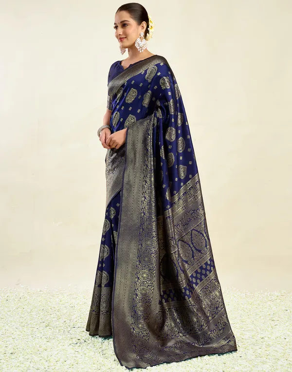 Blue_Woven_Traditional_Saree_For_Women