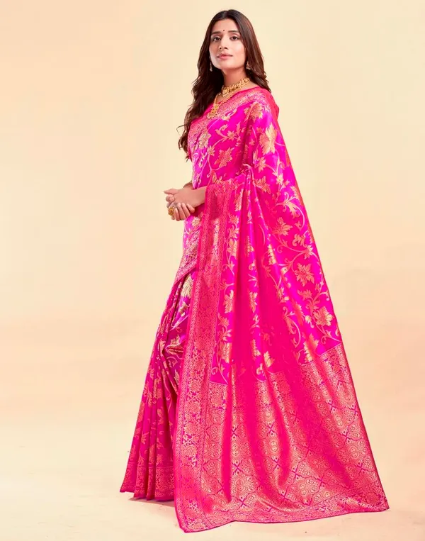 Pink_Banarasi_Silk_Saree_For_Women