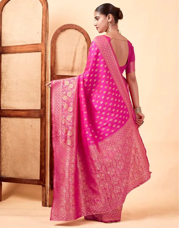 Pink_Woven_Saree_For_Women
