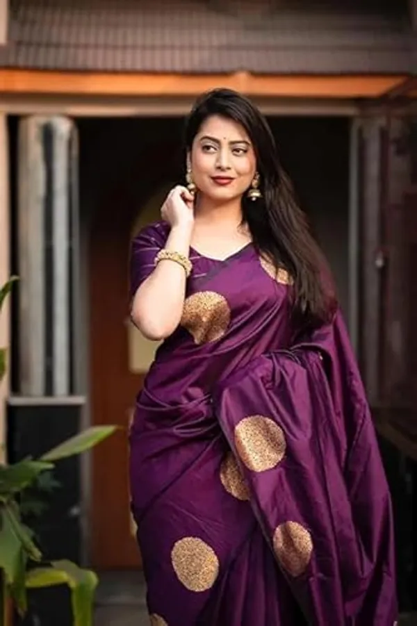 Dark_Purple_Soft_Silk_Woven_Saree_For_Women