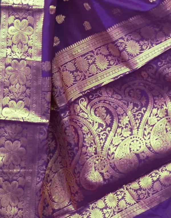 Purple_Brocade_Saree_For_Women