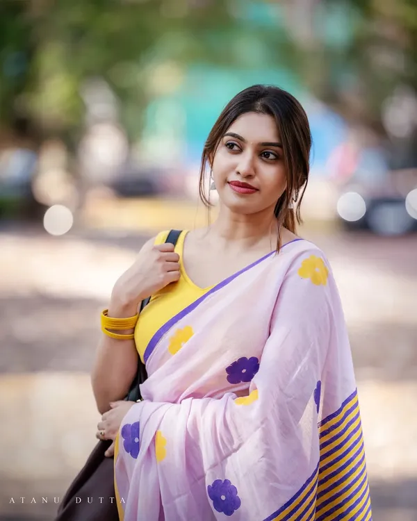 Lavender_Floral_Saree_For_Women