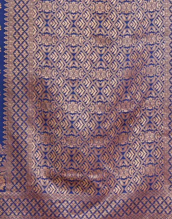 Blue_Banarasi_Silk_Saree_For_Women