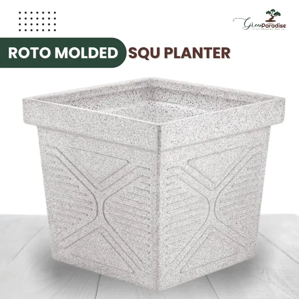 Green_Paradise_Squ16_Roto_Molded_High_Qaulity_Premium_Planter_White