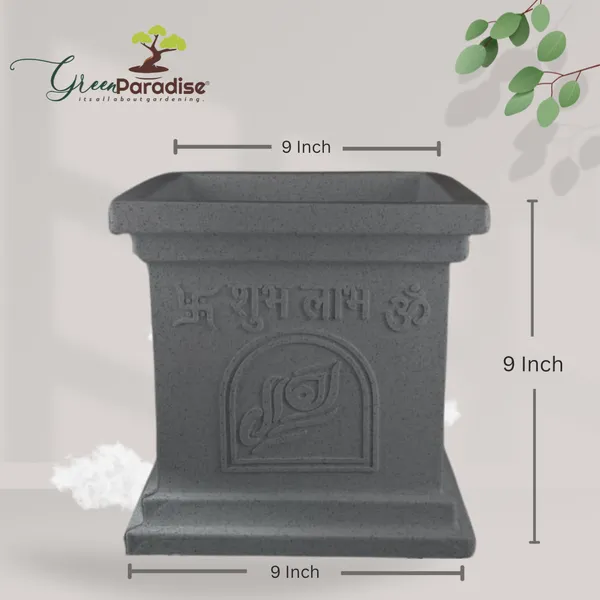 Green_Paradise_Tulsi_Roto_Molded_High_Qaulity_Premium_Planter_Gray