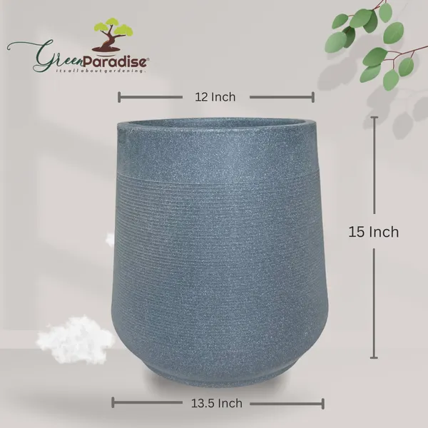 Green_Paradise_Terra_Rotomolded_Planter_Unbreakable_Lightweight_Pot_With_Marble_Finish_Indoor_Outdoor_Use_Gray