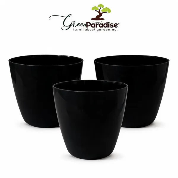 Premium_Glossy_Plastic_Pots_Pack_Of_3_Black