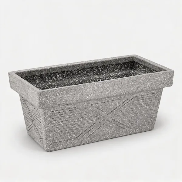 Rect24_Roto_Molded_High_Quality_Premium_Planter_Gray