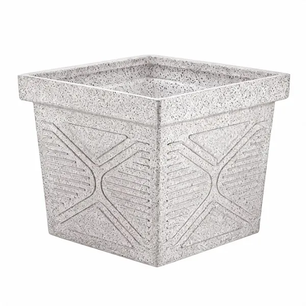 Squ16_Roto_Molded_High_Quality_Premium_Planter_White