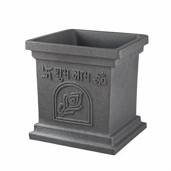 Tulsi_Roto_Molded_High_Quality_Premium_Planter_Gray