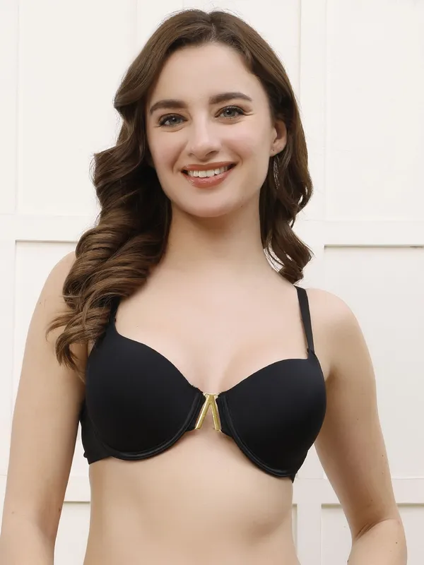 Pretty_Secret_Lightly_Padded_Underwire_Seamless_Bra_Women_Plunge_Lightly_Padded_Bra_(Black)