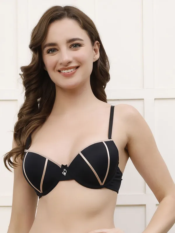 Pretty_Secret_Striking_Contrast_Piping_Underwire_Seamless_Bra_Women_Plunge_Lightly_Padded_Bra_(Black)