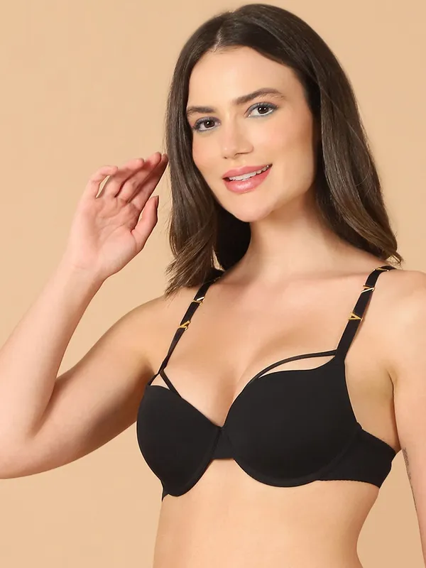 Pretty_Secret_Push_Up_Padded_Underwire_Hot_Plunge_Bra_Women_Push-Up_Lightly_Padded_Bra_(Black)