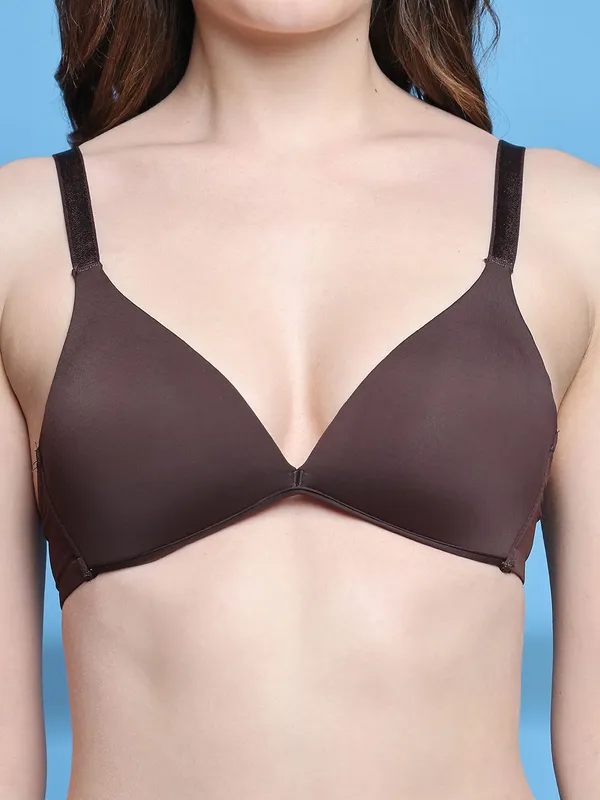 Pretty_Secret_Lightly_Padded_Every_Day_Plunge_Bra_Women_Plunge_Lightly_Padded_Bra_(Brown)