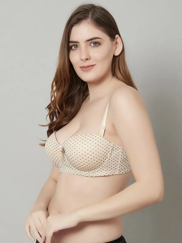 PrettySecret_Beautiful_Polka_Print_Lighty_Padded_T-Shirt_Bra