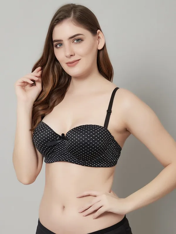 PrettySecret_Beautiful_Polka_Print_Lighty_Padded_T-Shirt_Bra