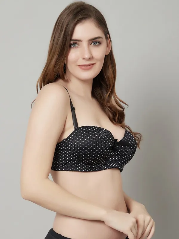PrettySecret_Beautiful_Polka_Print_Lighty_Padded_T-Shirt_Bra