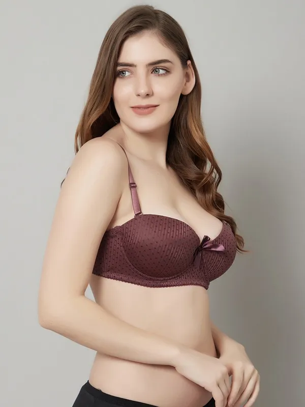 PrettySecret_Beautiful_Polka_Print_Lighty_Padded_T-Shirt_Bra