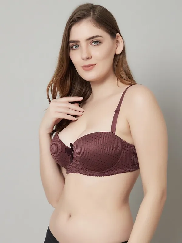 PrettySecret_Beautiful_Polka_Print_Lighty_Padded_T-Shirt_Bra