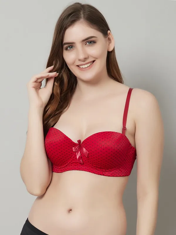 PrettySecret_Beautiful_Polka_Print_Lighty_Padded_T-Shirt_Bra