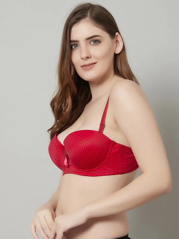 PrettySecret_Beautiful_Polka_Print_Lighty_Padded_T-Shirt_Bra