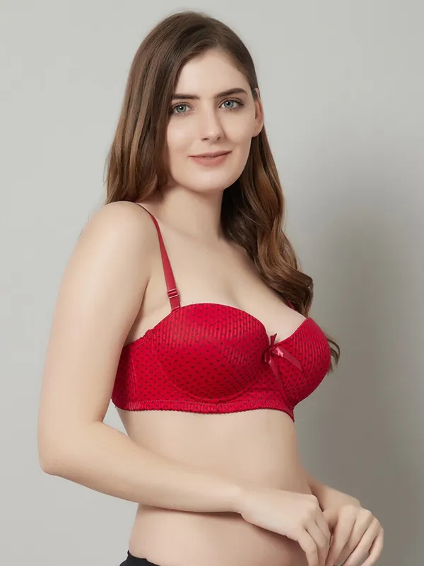 PrettySecret_Beautiful_Polka_Print_Lighty_Padded_T-Shirt_Bra