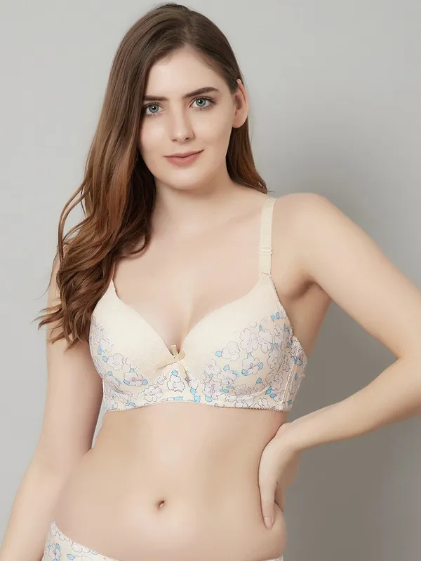 PrettySecret_Beautiful_Floral_Print_Lighty_Padded_T-Shirt_Bra