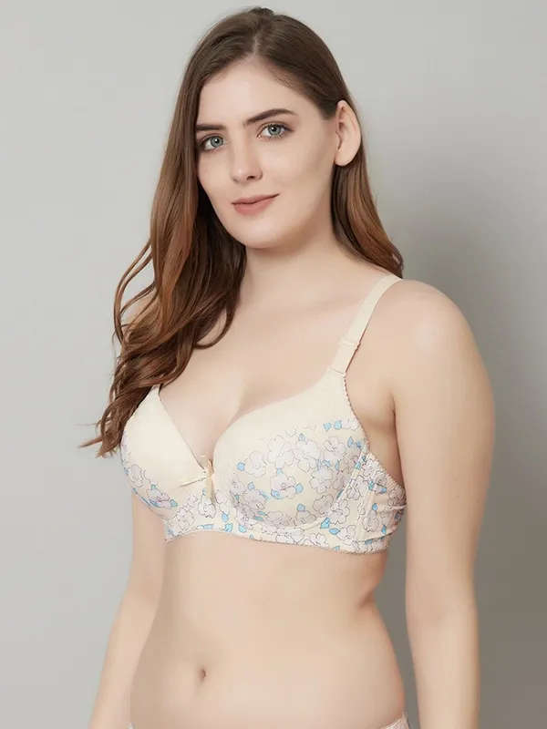 PrettySecret_Beautiful_Floral_Print_Lighty_Padded_T-Shirt_Bra