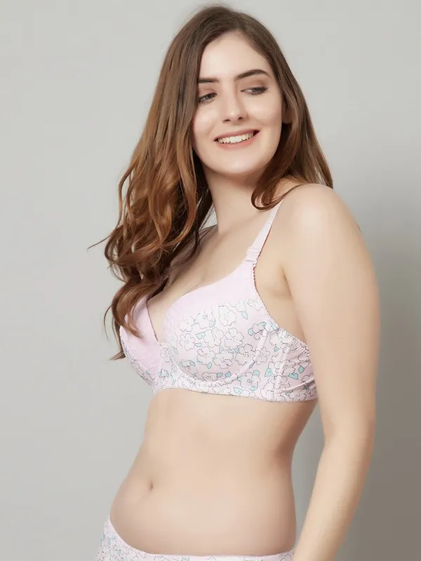 PrettySecret_Beautiful_Floral_Print_Lighty_Padded_T-Shirt_Bra