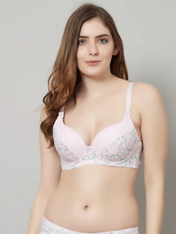 PrettySecret_Beautiful_Floral_Print_Lighty_Padded_T-Shirt_Bra
