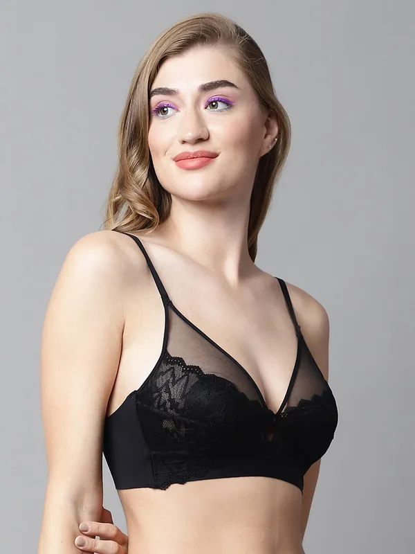 PrettySecret_Black_Lace_Plunge_Padded_Bralette