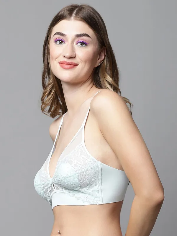 PrettySecret_Green_Lace_Plunge_Padded_Bralette