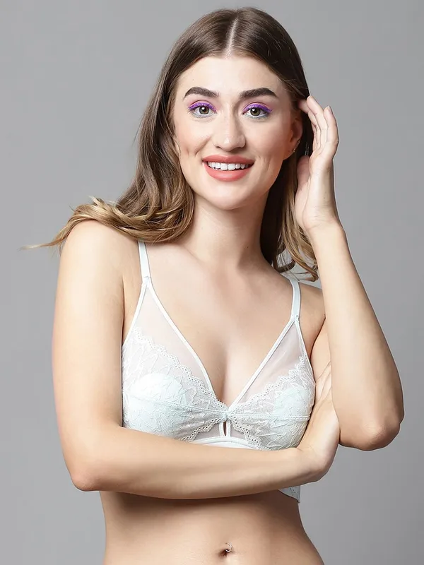 PrettySecret_Green_Lace_Plunge_Padded_Bralette