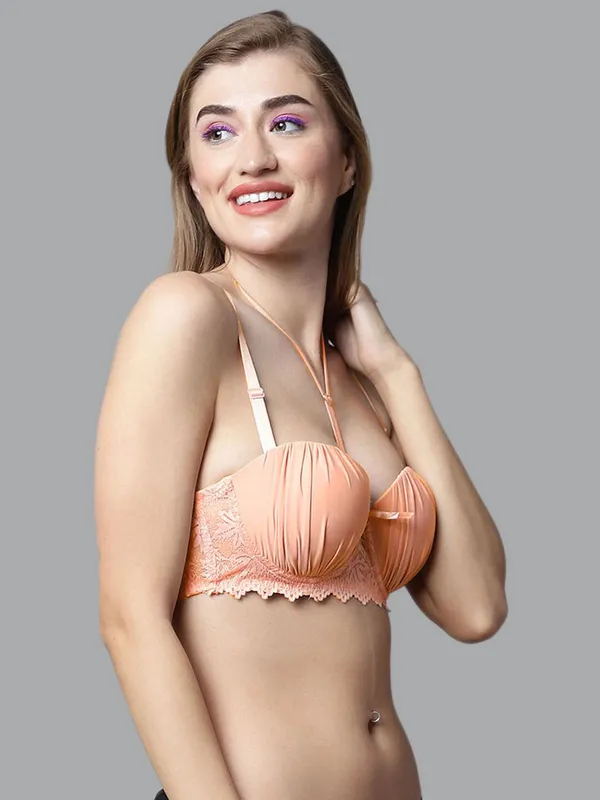 PrettySecret_Peach_Lace_Cage-Style_Balconette_Bra