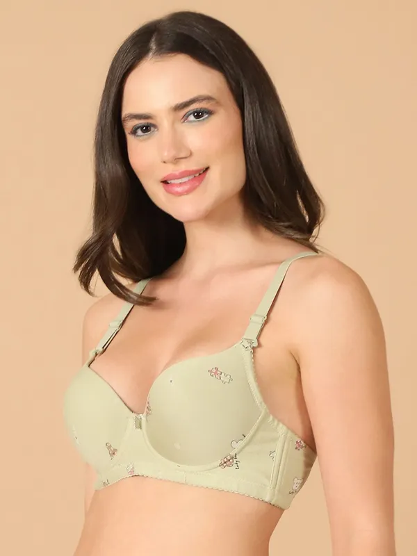 PrettySecret_Lightly_Padded_Underwire_Sexy_T-shirt_Bra_With_Teddy_Print
