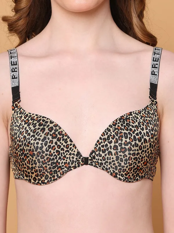 PrettySecret_Pushup_Padded_Plunge_Bra_With_Shine_Strap_for_Women_&_Girls