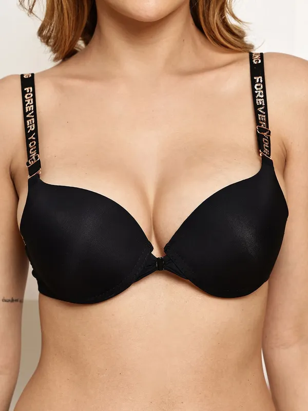 PrettySecret_Black_Fashion_Print_Bra