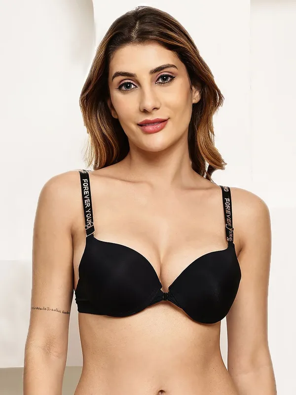 PrettySecret_Black_Fashion_Print_Bra