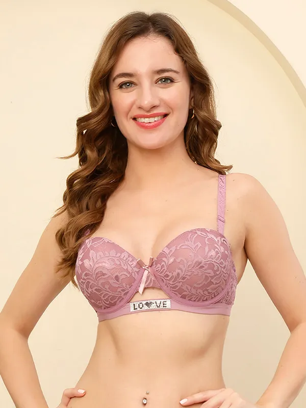 PrettySecret_Women_Underwire_Lightly_Push-up_Padded_T-Shirt_Bra_With_Lace_Detailing_All_Over_Bra.