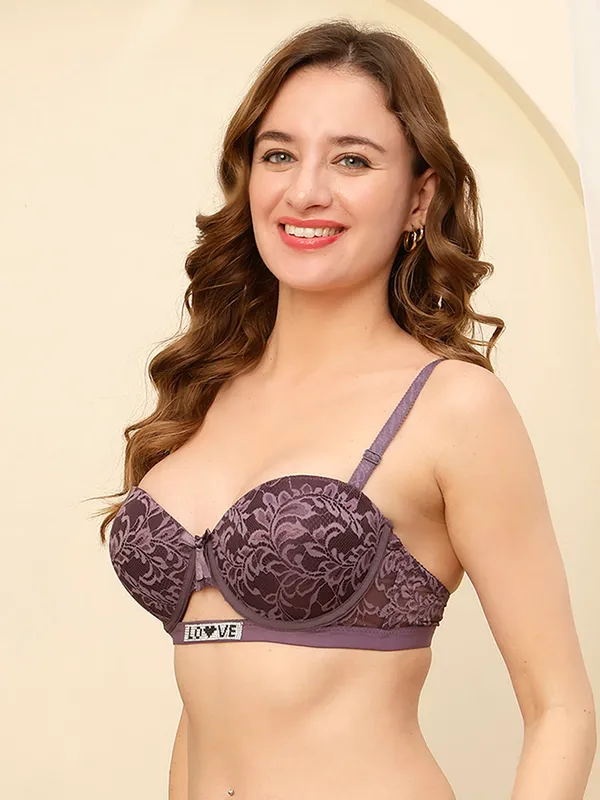 PrettySecret_Women_Underwire_Lightly_Push-up_Padded_T-Shirt_Bra_With_Lace_Detailing_All_Over_Bra.