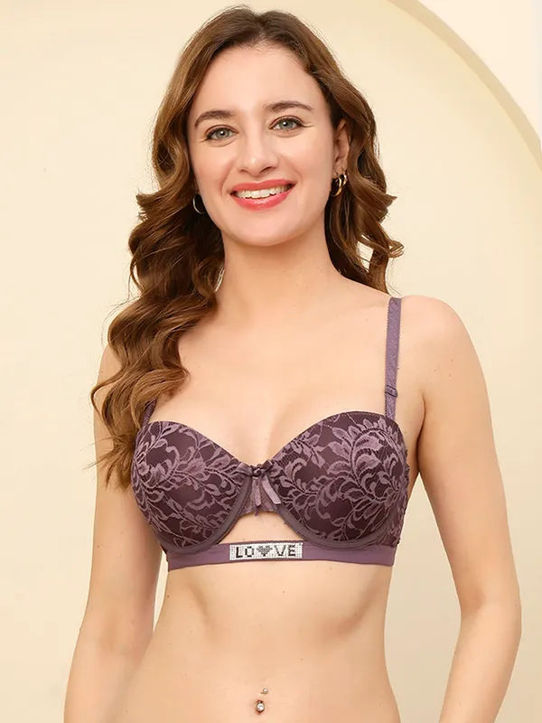 PrettySecret_Women_Underwire_Lightly_Push-up_Padded_T-Shirt_Bra_With_Lace_Detailing_All_Over_Bra.
