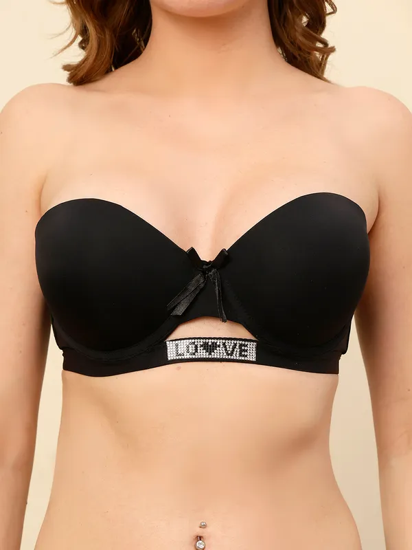 PrettySecret_Women_Underwire_Lightly_Push-up_Padded_T-shirt_Bra_With_Stone_Detailing_Underband.