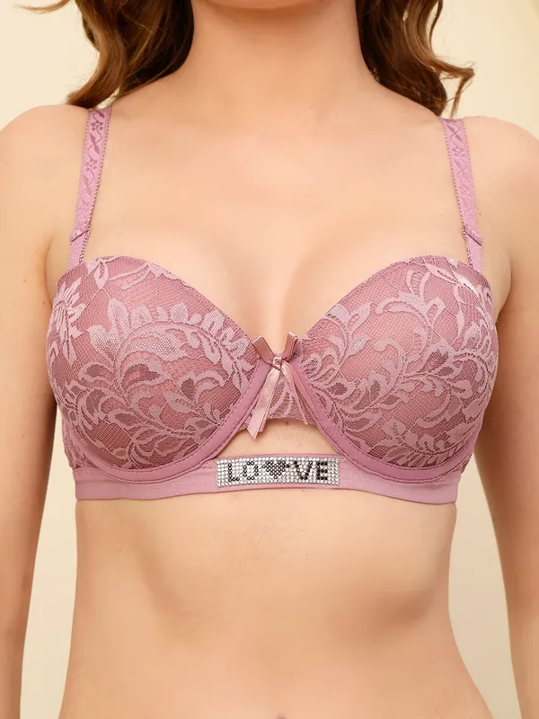 PrettySecret_Women_Underwire_Lightly_Push-up_Padded_T-Shirt_Bra_Panty_Set_With_Lace_Detailing.