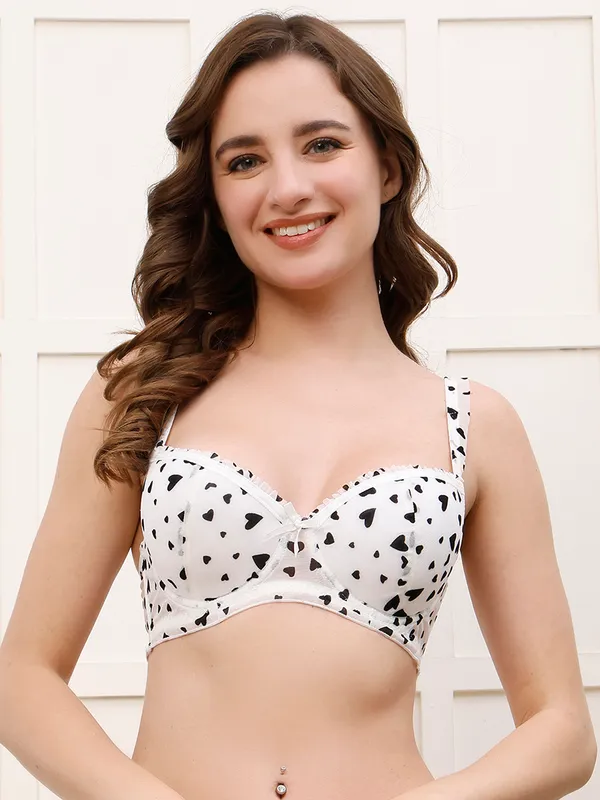 Pretty_Secret_Heart_Print_Underwire_Padded_Bra_Women_T-Shirt_Lightly_Padded_Bra_(Black,_White)