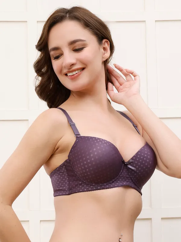 Pretty_Secret_Underwire_Lightly_Padded_Polka_Print_T-Shirt_Bra_Women_T-Shirt_Lightly_Padded_Bra_(Purple)