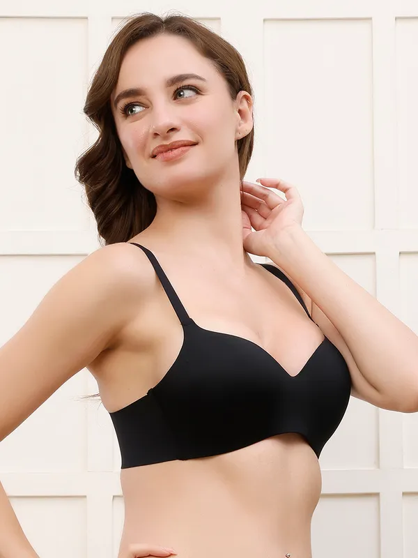 Pretty_Secret_Seamless_Non_Wired_Lightly_Padded_T-Shirt_Bra_Women_T-Shirt_Lightly_Padded_Bra_(Black)