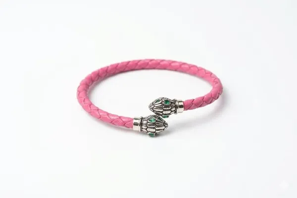 Pink_Braided_Adjustable_Snake_Bracelet_for_Women