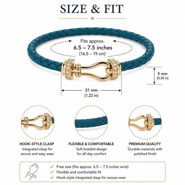 Blue_Braided_Hook_Clasp_Bracelet_for_Unisex