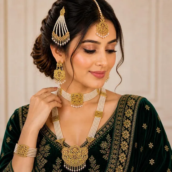 Gold_Tone_Pearl_Bridal_Jewellery_Set_for_Women